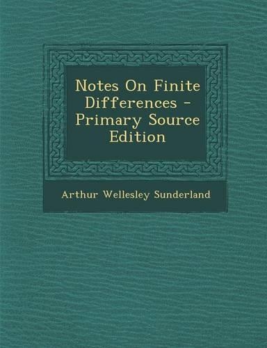 Notes on Finite Differences