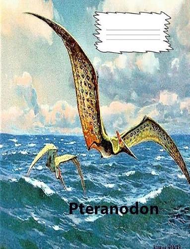 Pteranodon a large creature in wide rule lined paper Composition Book: The cover is a large flying creature, Composition book is used by students in elementary and middle schools, For homeschooling, teachers and school 