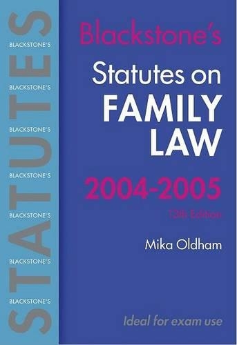 Statutes on Family Law 2004/2005