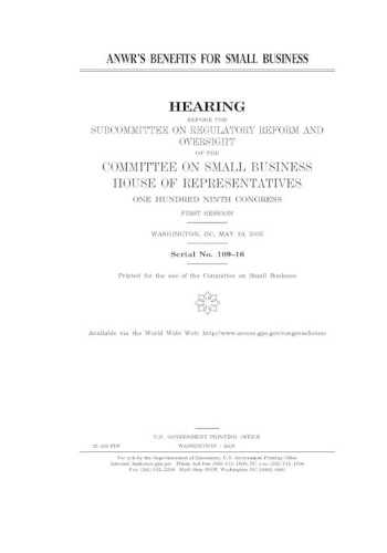 ANWR's benefits for small business