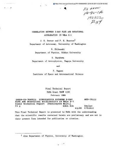 Correlation Between X-Ray Flux and Rotational Acceleration in Vela X-1