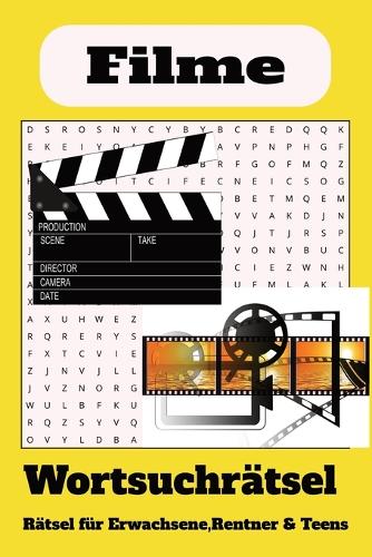 Wortsuchrätsel zum Thema Filme: Wortsuchrätsel mit leicht lesbaren Druck zum Thema Filme, 15,24 x 22,86 cm, 110 Seiten 50+ Rätsel ... Geschenk für Ferien, Feiertage und Freizeit