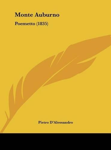 Monte Auburno: Poemetto (1835)
