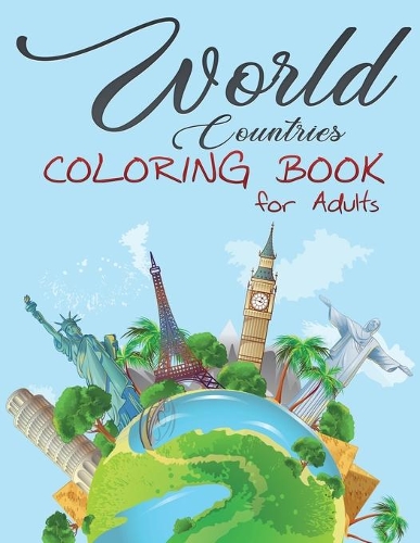 World Countries Coloring Book for Adults