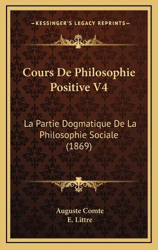 Cours De Philosophie Positive V4