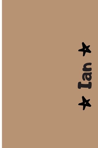 Ian: Cuaderno Con Portada Personalizada - Diario con 110 Páginas - Regalo Perfecto Para el Colegio, Trabajo o Universidad - Tamaño Mediano 15x22.86 cm