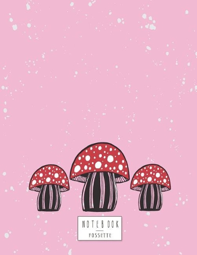 Notebook: Mushroom on pink cover and Dot Graph Line Sketch pages, Extra large (8.5 x 11) inches, 110 pages, White paper, Sketch, Draw and Paint(4 Mushroom on Pink Notebook)