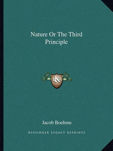 Nature Or The Third Principle