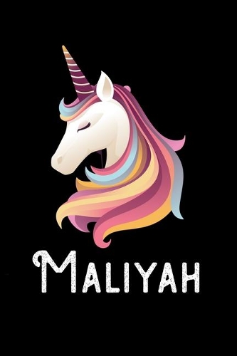 Maliyah: Personalized Custom Name Unicorn Themed Monthly 2020 Planner (Calendar, To Do List, Monthly Budget, Grocery List, Yearly Financial Goals) Gift for G